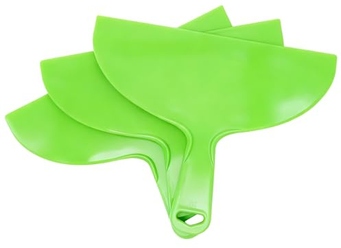 Putty Scraper 10 3-Pack, Flexible Plastic Knife for Taping Drywall & Wall Repair, Value Pack Spreader for Spackling & Compound, Reusable & Easy Clean, Green