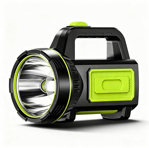 Lotmane Torches led Super Bright Torch Rechargeable Standard Torches Battery Powered 1200mAh Hand Flashlight 1000LM with Side Lantern for Camping Outdoor,IPX5 Waterproof