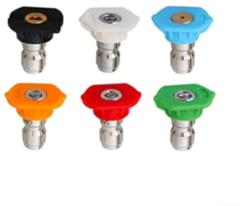 Outil de nettoyage de gouttière pour nettoyeur haute pression avec 6 buses et tige d'extension pour une performance de nettoyage améliorée (lot 1)