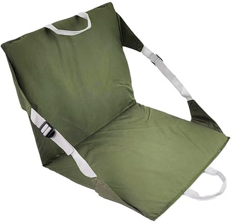 Sedia da spiaggia pieghevole – Cuscino pieghevole con supporto per la schiena, portatile per salotto all'aperto | Attrezzatura leggera da viaggio per relax, comodi posti a sedere allo stadio, picnic