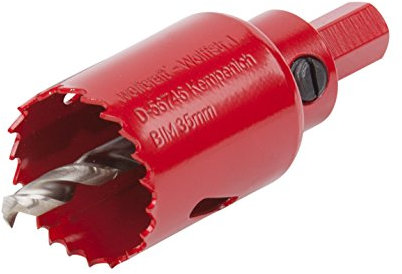 wolfcraft Sega a tazza BIM I 5467000 I Per materiali per costruzioni a secco, legno, plastica e metalli, profondità di taglio 40 mm