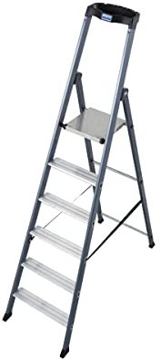 KRAUSE | Scala a libro in alluminio | anodizzato | 6 gradini
