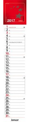 5 Star 323471 Streifenkalender 2017