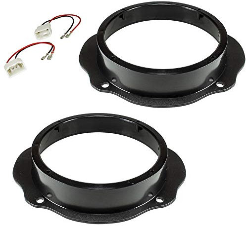 sound-way Kit Instalación, Altavoz Adaptadores Soportes 165 mm Compatible con Ford Fiesta, Focus, C-MAX, Kuga