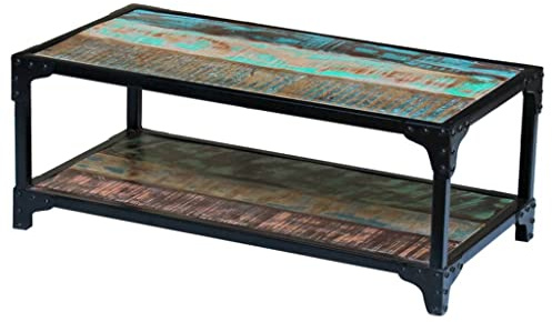 vidaXL Couchtisch Altholz Massiv