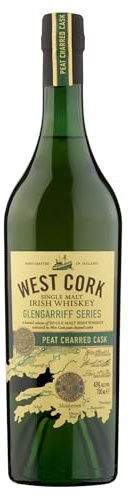 WEST CORK - Glengarriff Series Peat Charred Cask - Single Malt Whisky - 43% Alcool - Origine : Irlande - Bouteille 70 cl