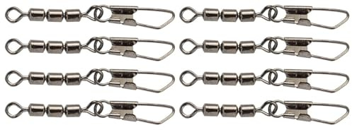 Trout Master 3-fachForellenwirbel mit Snap - 8 Wirbel