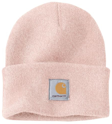 Carhartt Knit Cuffed Beanie, Cappello Unisex - Adulto, Rosa (Marshmallow Rosa Cenere), Taglia unica