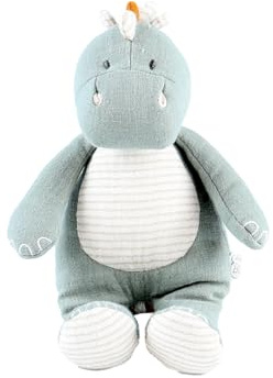 Noukie's - Mini Kuscheltier mit Musik Ops - Noukie‘s Schmusetuch Bio-Baumwolle + Holzring - Musikalische Früherziehung - Geschenk für Babys