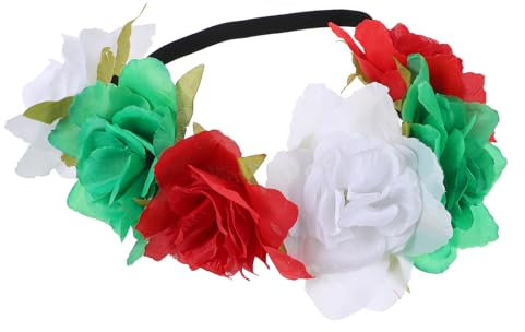 Beaupretty Blumenkranz Stirnband Halloween, Rose Krone Garland Blumen Kranz Krone Mexikanische Blumen Stirnband Für Festival