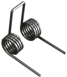 Double Torsion Spring 3mm Spring Steel 4 Coils Heavy Duty Extension Spring for Furniture, Appliances, Gates, Screen Doors - 1 Piece