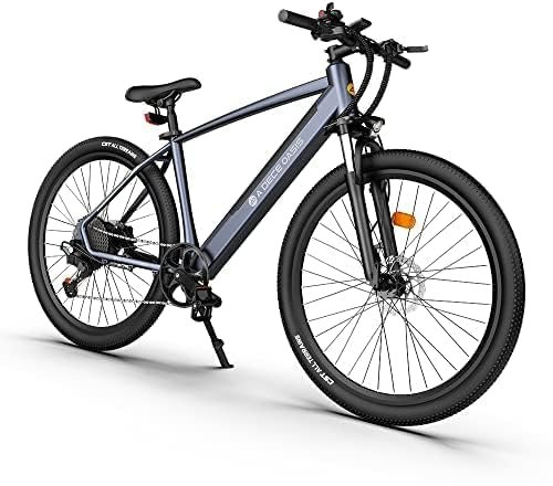 ADO D30C Ebike, 27.5 Electric Bicycle, Electric Bikes for Adults, 250W High-Speed Motor, Built-in 36V/10.4AH Removable Li-Ion Battery, 9 Speeds, Dual Disc Brake, Mountain E bike Unisex Adult