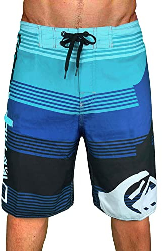 LinRim Men's Swimming Trunks Long Swimming Shorts Quick-Drying Board Shorts Leisure Short Knee-Length Swimming Trunks Short Board Shorts Surf Shorts Swim Shorts with Drawstring Summer Quick-Drying