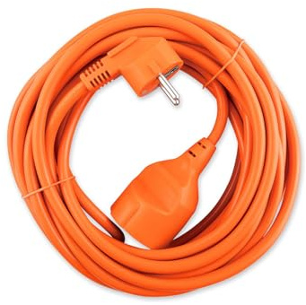 Cable de jardín 3x1.5mm, 10m, color naranja - Ideal para conexiones eléctricas exteriores y uso en herramientas de jardinería.