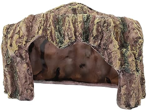 Kisangel Grotta Per Tartarughe Di Terra Tartaruga Eremita Realistica Nascondiglio Per Ragni Arrampicata Per Serpenti Grotta in Resina Per Rettili e Tartarughe Paesaggio in Miniatura