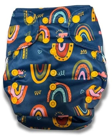Smart Bottoms Dream Diaper 3.0 AIO Pañal de Tela Talla única (4-16 kg) - Pañal suave todo en uno, creciente, a prueba de fugas y sostenible (After the Storm)