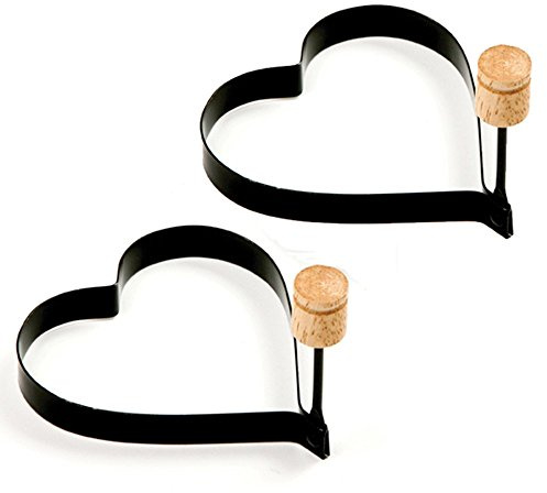 Norpro Nonstick Heart Pancake/Egg Rings, Set of 2