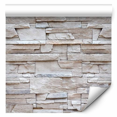murando - Fototapete selbstklebend Wandsticker Steinoptik, Schlafzimmer | Selbstklebend ohne Kleister, Full HD Druck, ideal fürs Wohn- oder Schlafzimmer, schnelle Montage, lichtbeständig, geruchsfrei