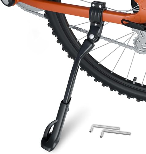 NICEDACK Fahrradständer, Universell Fahrradständer 26-29 Zoll, Aluminiumlegierung Fahrrad Seitenständer, Mountainbike, MTB, ebike, Rennrad Fahrradständer, Hinterbauständer für 26 - 29 Fahrrad