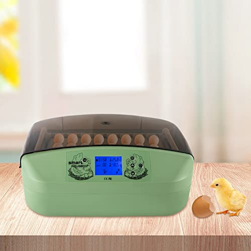Brutmaschine Vollautomatisch Digital Inkubator mit Automatische Eierdrehung und Temperaturregelung, 32 Eier Inkubatoren für Hühnern, Enten, Gänsen