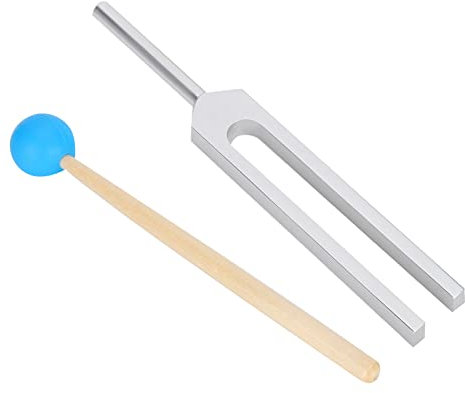 LIZEALUCKY 432 Hz Stimmgabel aus Aluminiumlegierung, mit Holzhammer und Reinigungstuch für Melodie, Violine, Klavier, Gitarre, perfekte Heilung, Ausgleich, Heiler, Vibration