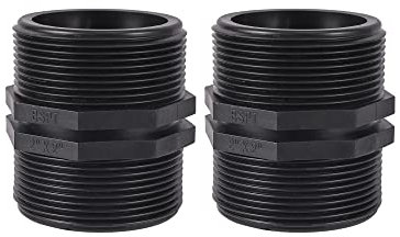 FOGWOWO 2 Pezzi Maschio 2 x 2 BSP Connettori per Sistema di Irrigazione,Acqua Adattatore Raccordi per Tubi da Giardino