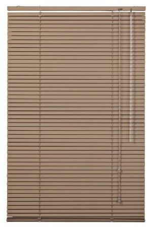 Lichtblick Aluminium Jalousie, Alu-Jalousie mit Klemmträgern und Wandmontageclips für Fenster und Türen Braun, 70 cm x 130 cm (B x L)