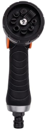 BLACK+DECKER Bewässerungsbrause: Gartenbrause zur Bewässerung - 8 Ständer - Universal - Schwarz/Orange