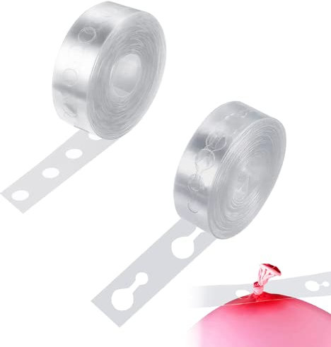 Nastro per Palloncini, 2 Pezzi 5m Striscia di Decorazione Ghirlanda Arco Palloncino, Ghirlanda Arco Nastro di Palloncini, Striscia di Decorazione, per Compleanno Matrimonio Festa di Natale