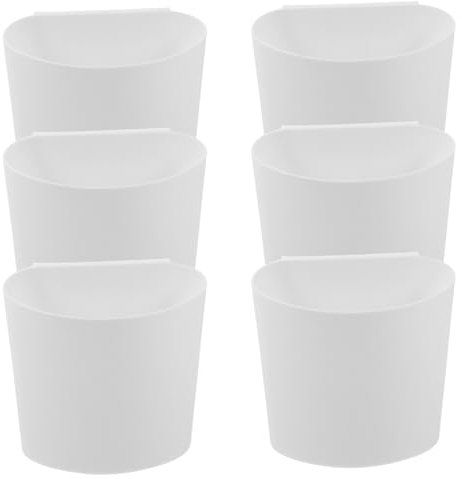 Alipis Paquete De 6 Portavasos Colgantes Accesorios para Carrito Rodante Carrito De Utilidad Portavasos De Almacenamiento Cesta Organizadora Colgante Recipiente Pequeño para Suministros