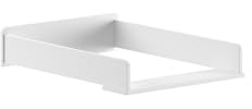 möbelando Wickelaufsatz >BILLY< in Satin Weiß, MDF - 49,5x10x67,8cm (BxHxT)