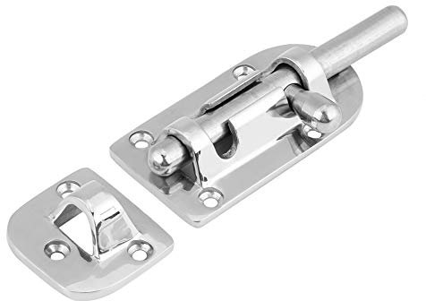 Boat Door Window Lock Latch Slide Barrel Bolt Clasp with 316 Stainless Steel Marine Grade, Resistant for Locking Boat Door & Window (110mm)