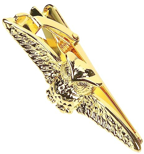 Pince à Cravate Hibou Dorée en Alliage au Style Classique pour Hommes | Mécanisme , Confort d'Utilisation, Mariage et Sorties, Noël, Saint-Valentin, Anniversaire, Touche Brillante