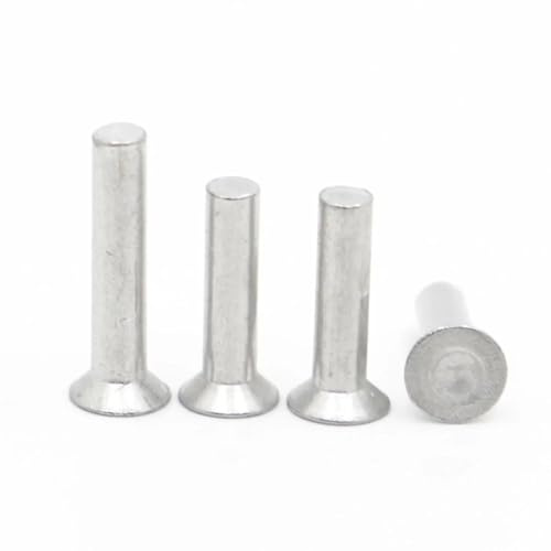 Aqxypas M2 M2.5 M3 M4 M5 M6 M8 Remaches de Cabeza avellanada Remache sólido de Aluminio GB869(8mm)