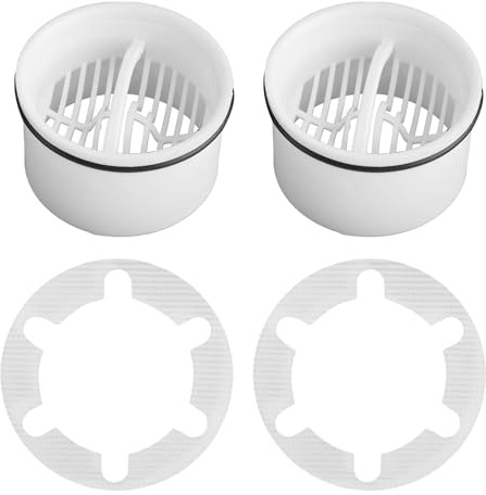 TAIHOBO Haarsieb Dusche, 2 Stück Abflusssieb Dusche Ø 70mm, Hochwertiger PP Haarfänger Dusche, Kompatibel mit den Tempoplex-Modellen.6960, 6963, 6961, 6962, Wiederverwendbare Sieb Dusche Abfluss Haare