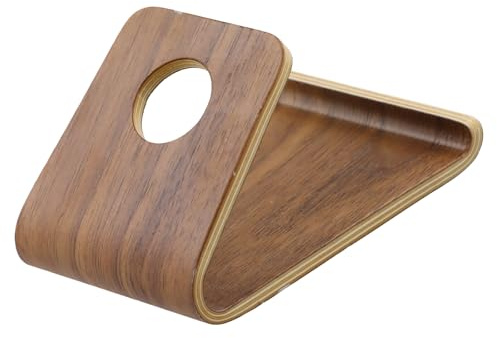 Kaslaider Handyständer aus Holz, Multifunktionaler Handy-Halter aus Holz, Handyhalter aus Walnussholz, Desktop-Handy-Ständerhalter für Schlafzimmer Büro