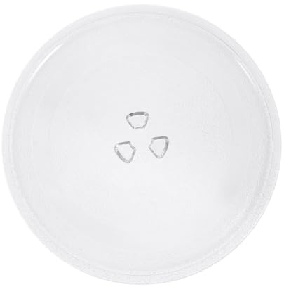 Alipis Mikrowellenteller und Sicherer Nutzung aus Glas 24,5cm Durchmesser und Erhitzen mit Einfacher Installation zum Backen für Mikrowellenofen