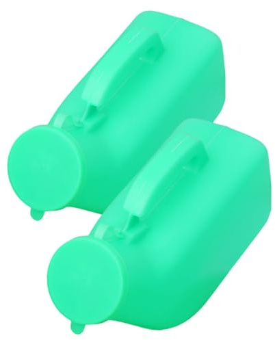 Vaguelly 2 Stück Männer Urinal 1200 Ml Aus Robustem Kunststoff Mit Deckel Wiederverwendbar Urinflasche Für Reisen Camping Patientenpflege
