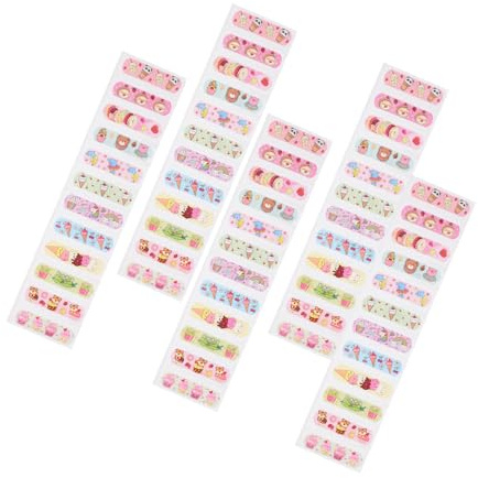 SHERCHPRY Vendajes Adhesivos para Niños de Pe, Transpirables E Impermeables, 50 Piezas, Cómodos Irritación para Heridas Varios estilos
