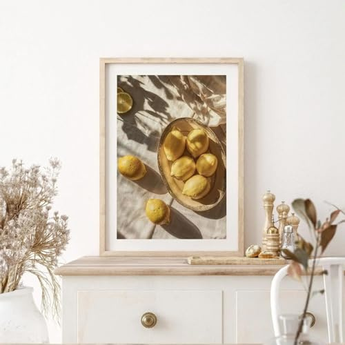 GKUVBF Impression sur toile représentant un jardin de citronniers, paysage italien, art moderne, décoration d'intérieur, 30 x 45 cm, sans cadre