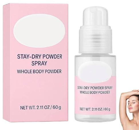 Comfort Powder, Body Powder, Anti-Scheuer-Puder, Komfort Dry und Fresh Puder, Stay Dry Powders Spray, im Intimbereich und am ganzen Körper, Körperpuder Gegen Scheuern und Schwitzen (1)