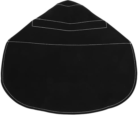 VALICLUD Gorra de Soldador Ignífuga Negra Cobertura para Cabeza y Cuello, Protector contra Chispas y Calor, Instalación Rápida, Cómoda y Segura para Soldadura Industrial