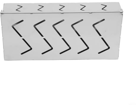 Stainless Steel Grill Box with 90° Flip Lid for Wood Chips - Box for Gas Charcoal Electric Grills - BBQ Accessories for Smoky Flavor Meat Vegetables 22x10cm