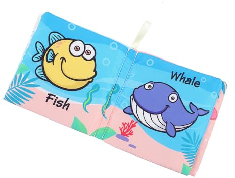 MOKKHNB Libro de Actividades para Bebés de Interactivo con Páginas Crujientes y Colores Brillantes para Estimular el Desarrollo Cognitivo y Sensorial Suave y Seguro para Recién Nacidos