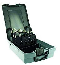 Coffret TIVOLY de 6 fraises à noyer DIN 335C HSS Cobalt 5% à 90° Ø 6,3 à 20,5 mm