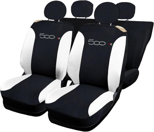 Lupex Shop 500 N.Bi Sitzbezüge, zweifarbig, schwarz/weiß