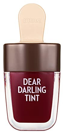 Etude House Dear Darling Water Gel Tint Ice Cream (RD308 Honey Red) (21AD) | Lebendige, farbenfrohe Lippentönung mit Mineralien aus Seifenbeerenextrakt