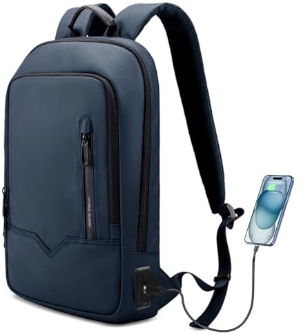 HEROIC KNIGHT Sacs à Dos pour Ordinateur Portable 17.3 Pouces | Sac a dos PC Portable Impermeable Pour Femme Hommme Léger Voyage Affaire Loisir Scolaire (14L Bleu)