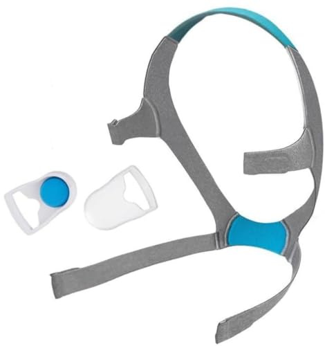 CPAP Kopfband kompatibel mit ResMed Airfit F20 N20 F30 AirTouch F20 | Cpap Supplies Haltbares Bequemes Ersatz Kopfband Unisex Weiches Bequemes Cpap Maskenband 2 Clips