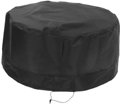 Alipis Oxford Cloth Waterproof Barrel Lid Cover for Outdoor Rainwater Storage Adjustable Drawstring Dustproof Protection for Chemical and Plastic Buckets
